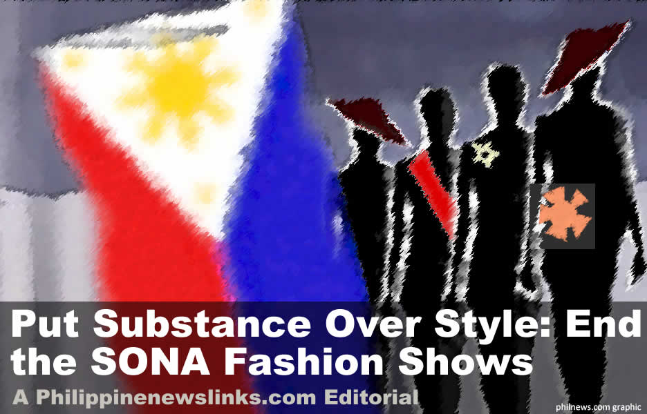 Put Substance Over Style: End the SONA Fashion Shows