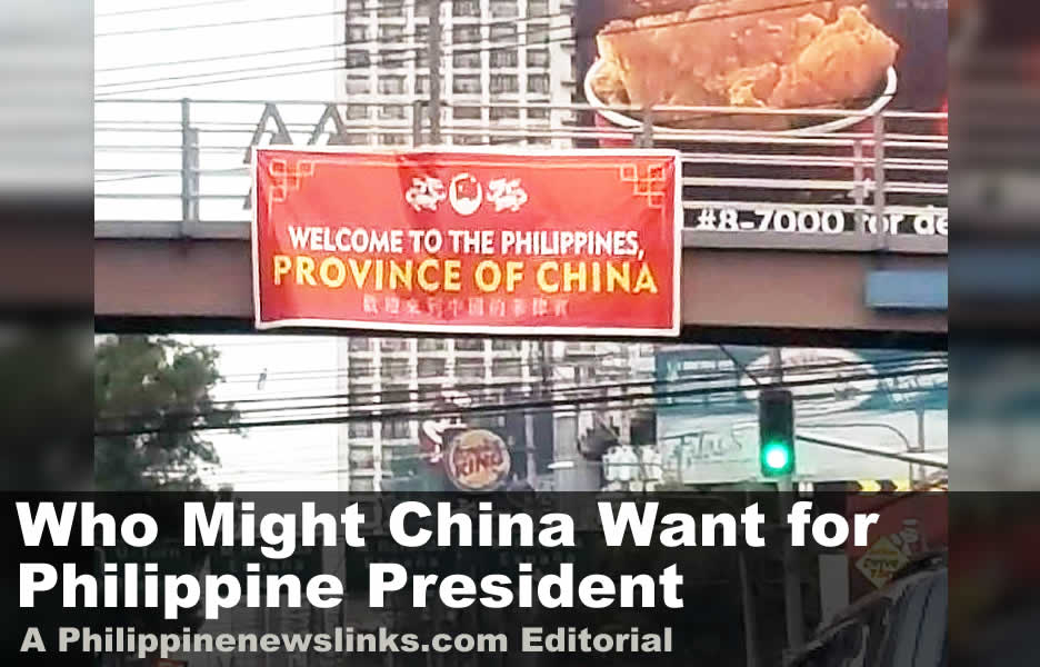 Who Might China Want for Philippine President