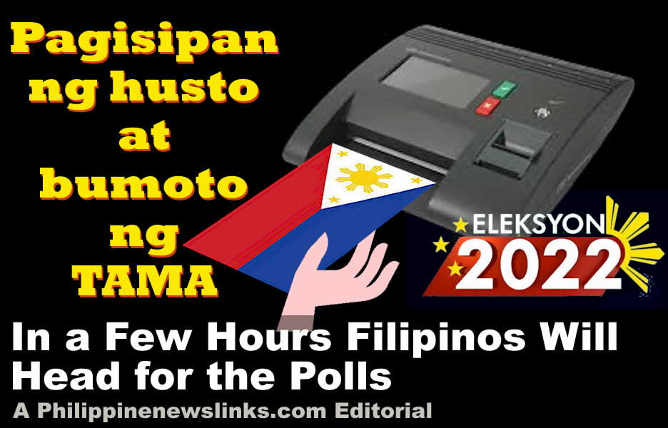 In a Few Hours Filipinos Head for the Polls